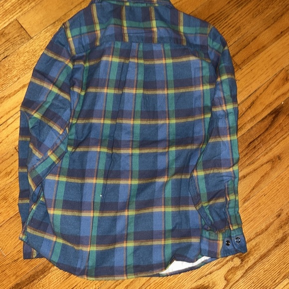 NWT L.L. Bean youth size M (10-12) plaid flannel shirt / light jacket - Picture 10 of 10